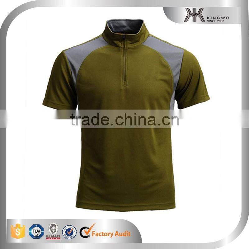 Comfortable cool design two color contrast tennis shirt polo shirts