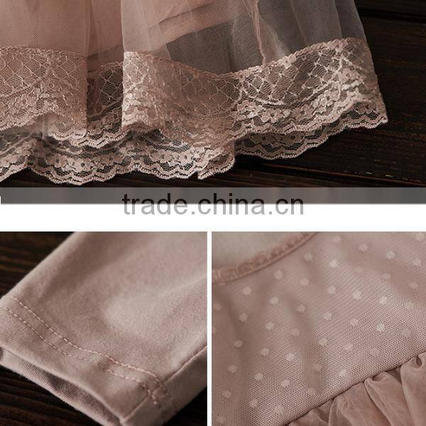 Baby Flower Girls Fall Lace Long Sleeve Chiffon Wedding Dress