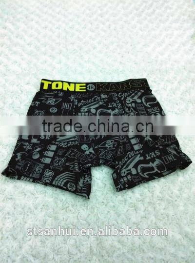 2015 men underwear wholesale/hot sale men's stylish printed sexy boxer brief