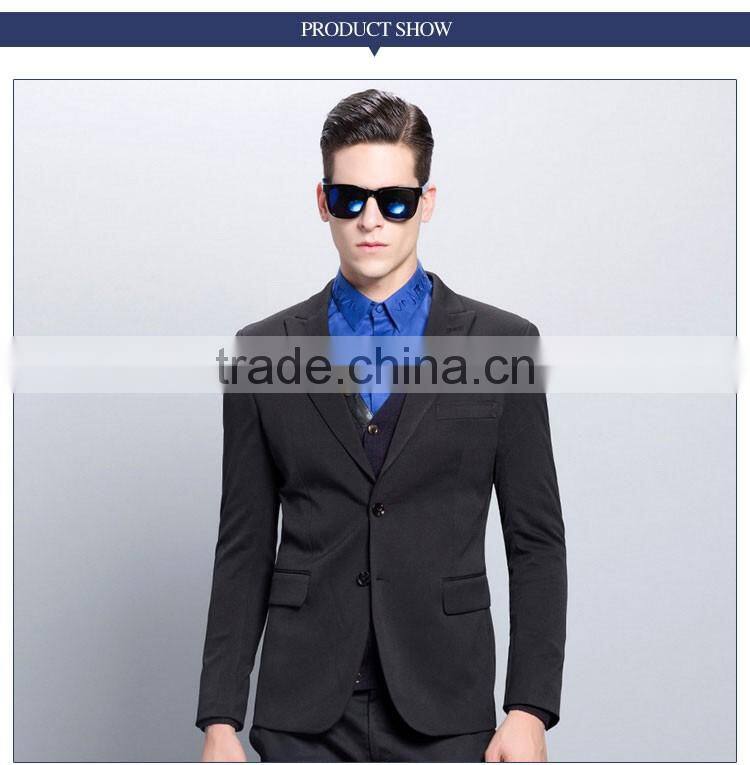 Custom Men's Wool Three Pieces Suit Of Korean Tuxedo For Men