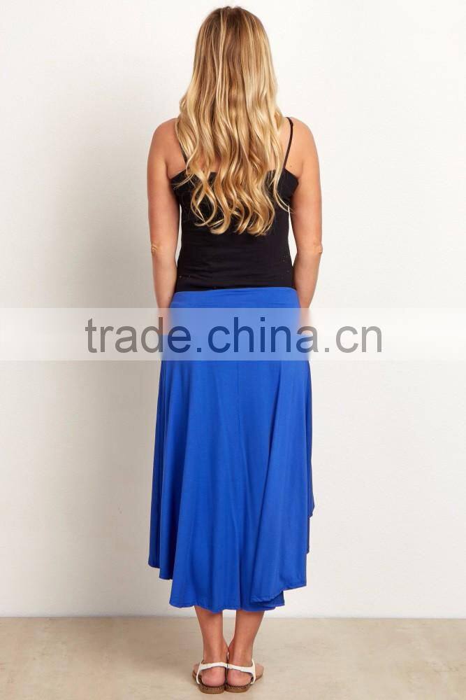 Latest skirt design pictures women trend hi low maternity skirt 2016