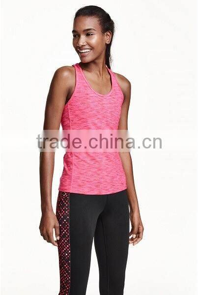OEM Nylon Lycra Ladies Tops Images Women Fitness Workout Tank Tops