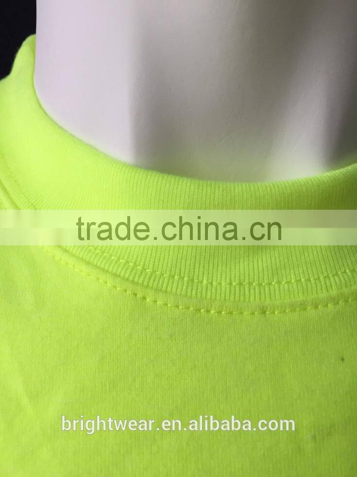 High visibility Lime short sleeve CSA Z96 reflective T-shirt