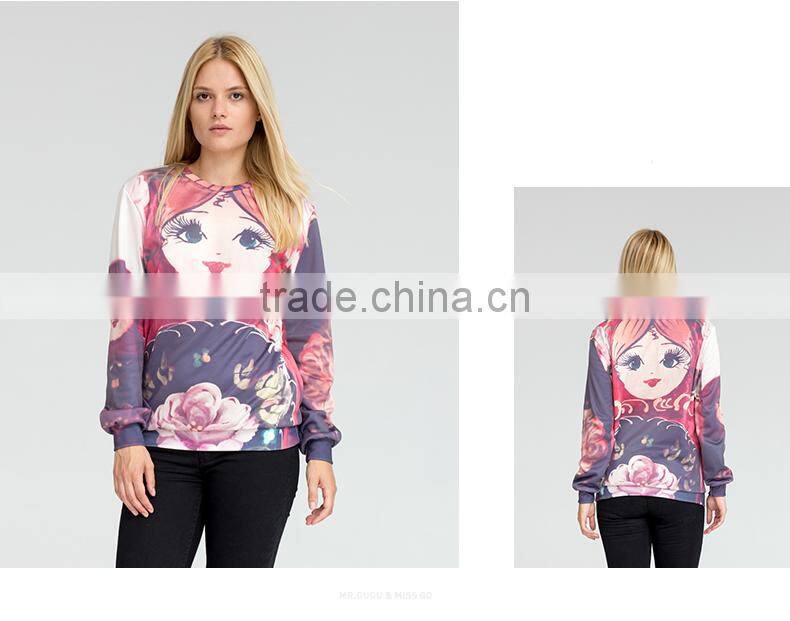 Unisex lovely,pretty face sublimation sweatshirt