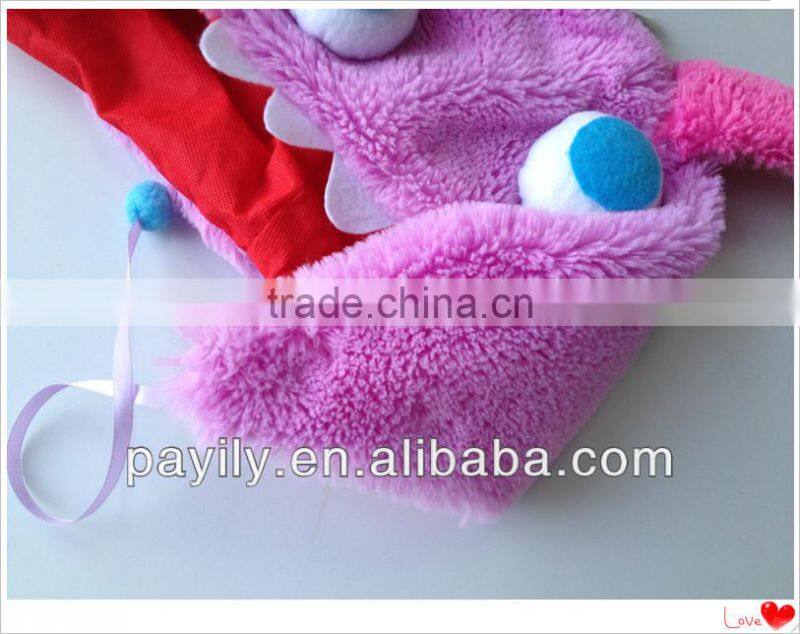 South Korea velvet pink monster hat