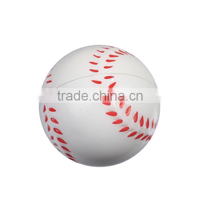 PU Leather Pet Products Toy Baseball White