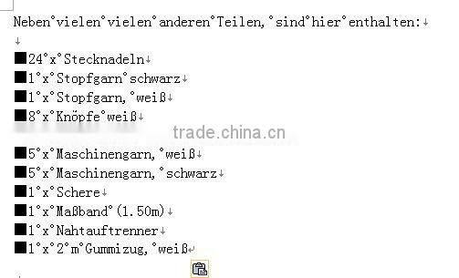 jumbo sewing kit box