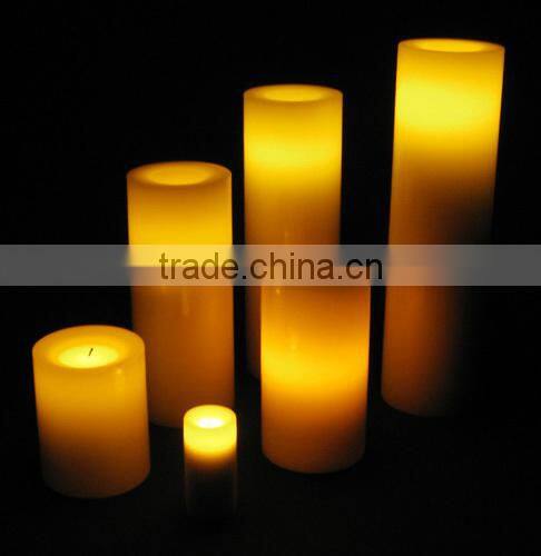 plastic Flameless candle led light