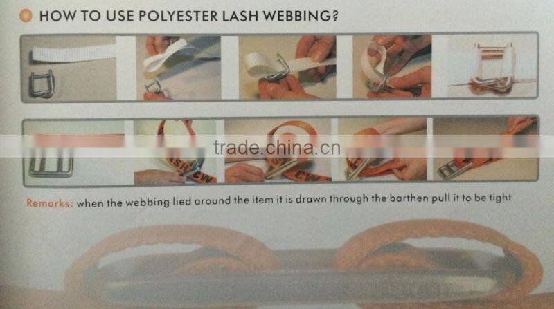 Polyester lashing webbing/straps