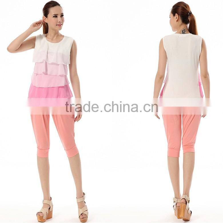 comfortable sleeveless light color breastfeeding clothes Wholesale maternity clothes nursing tops