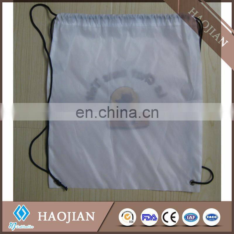 Sublimation blank shopping drawstring bag cheap promotional bags