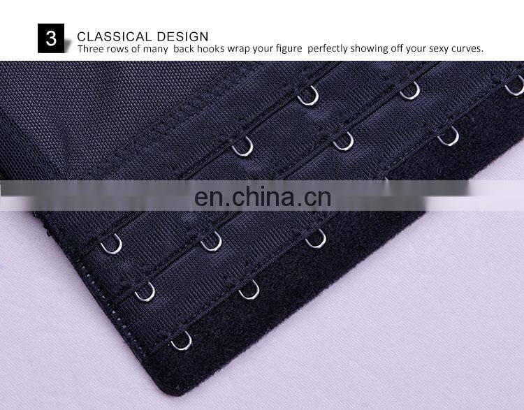 Double Powernet Material Black Women Waist Shaping long sleeve body shaper