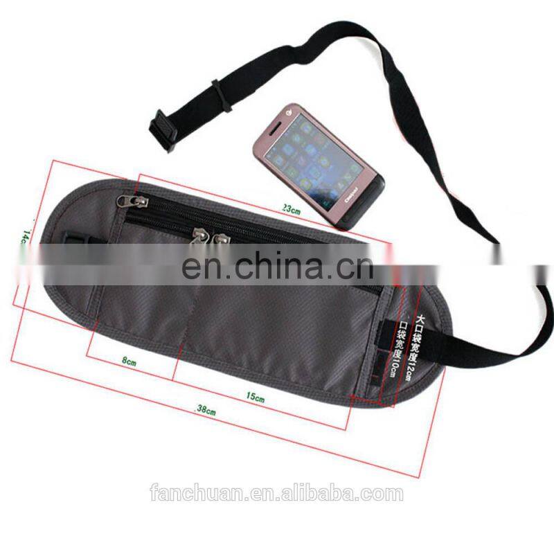 Amazon Washable Light Waterproof Hidden Waist Travel RFID Money Belt
