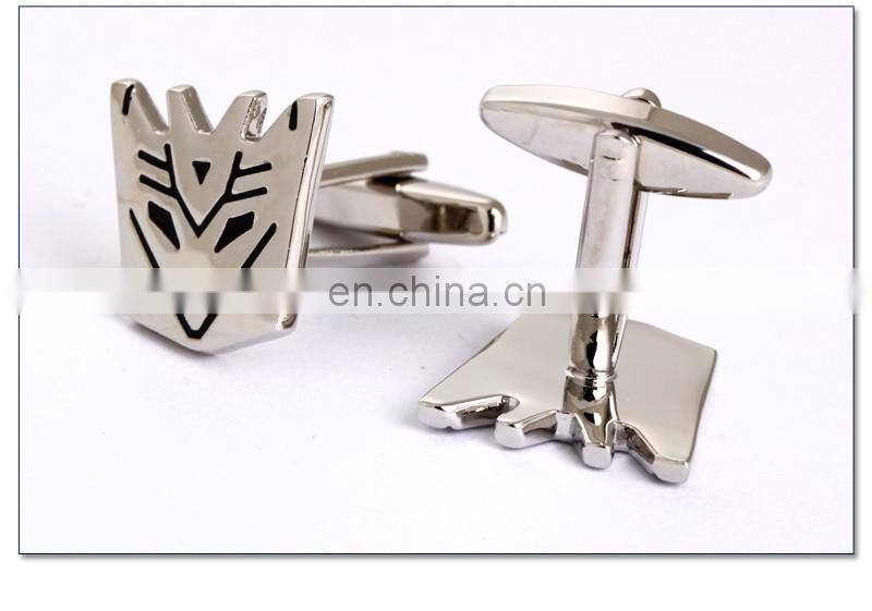 Copper Alloy Transformers Superhero Silver Cufflinks for Mens
