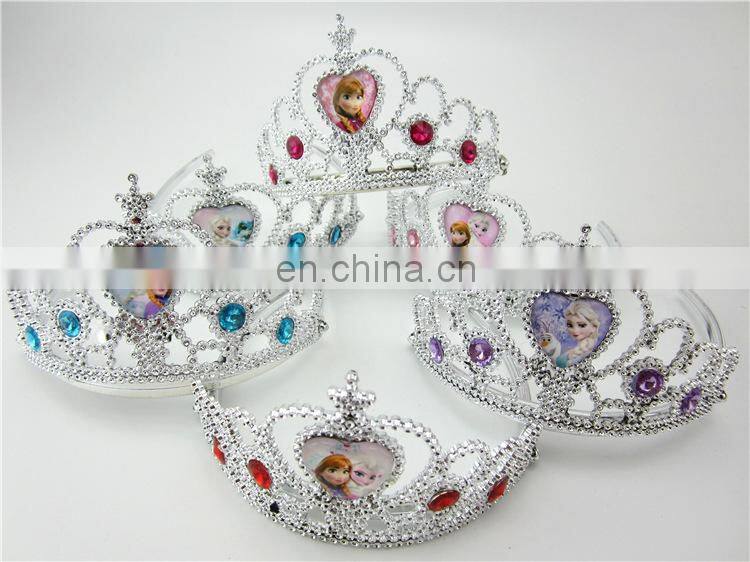 wholesales plastic princess crown for girls FGHD-0144