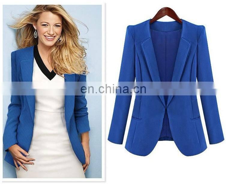 charming design fabric to make women blazer suits