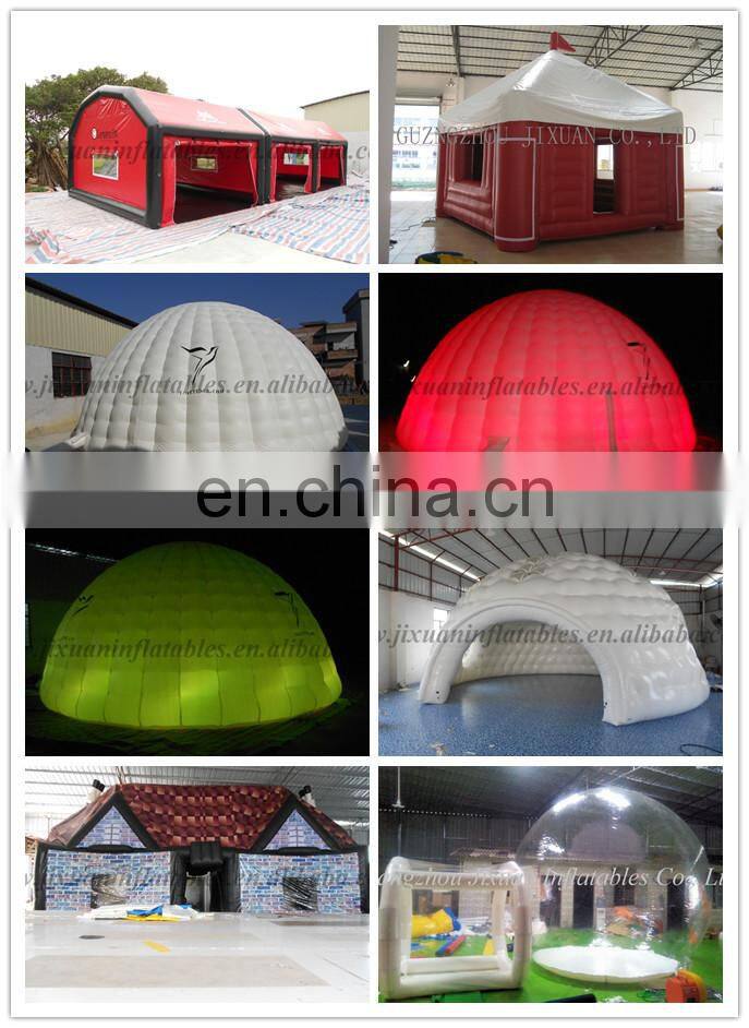 Double pvc inflatable transparent dome inflatable clear dome tent