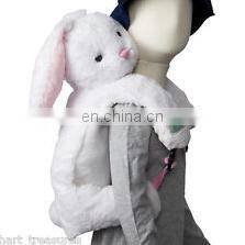 rabbit plush kids plush animal bag school bag backpack