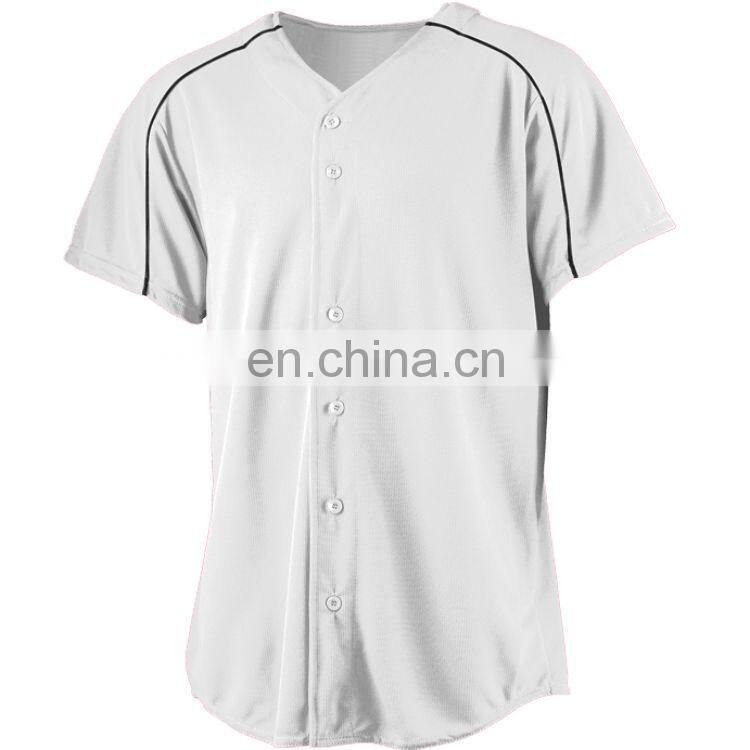 High quality oem custom fashion youth cotton baseball jersey