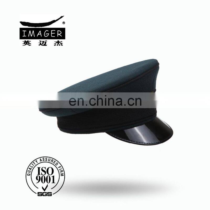 Top Quality Golden Embroidery Badge Air Force Sergeant Peaked Cap for Army Military Use Supply