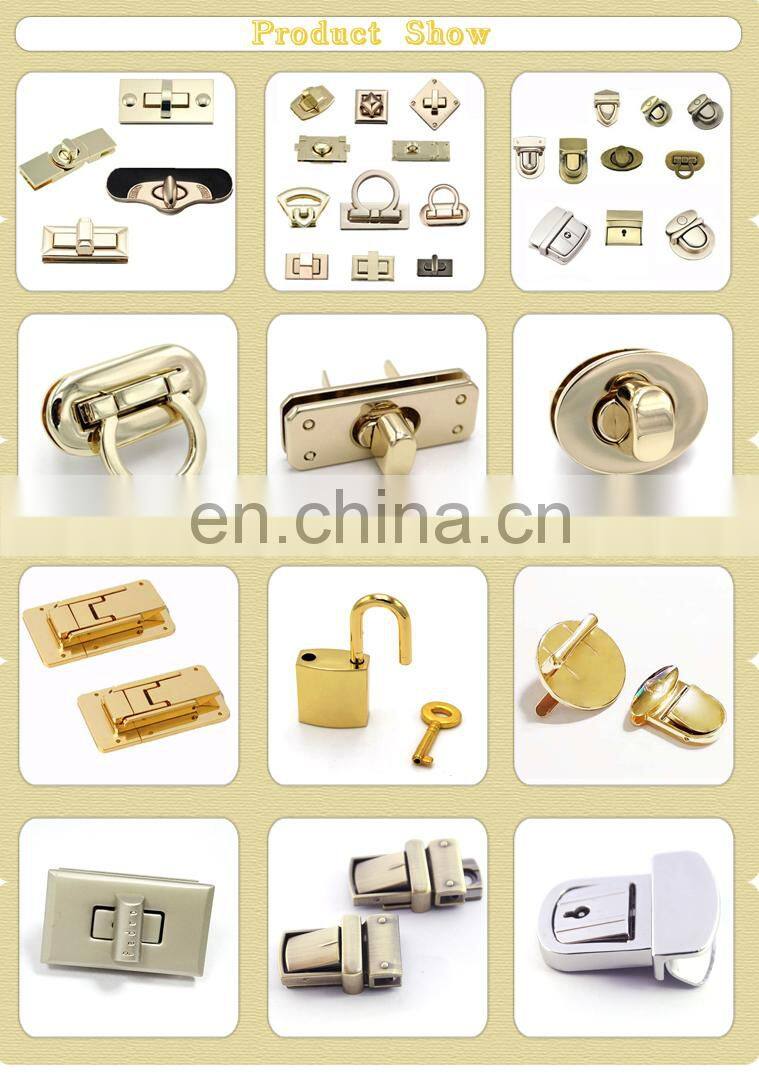 Wholesale Oem Luggage Bag Buckles Long Metal Lock Hardware For Handbag