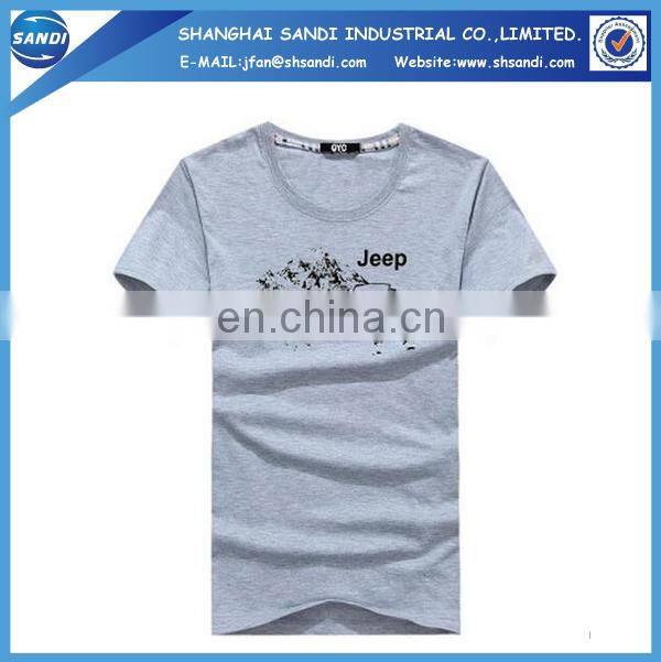 Cheap promotional logo print custom t-shirt