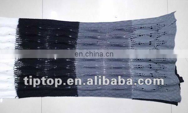 snowflake acrylic scarf