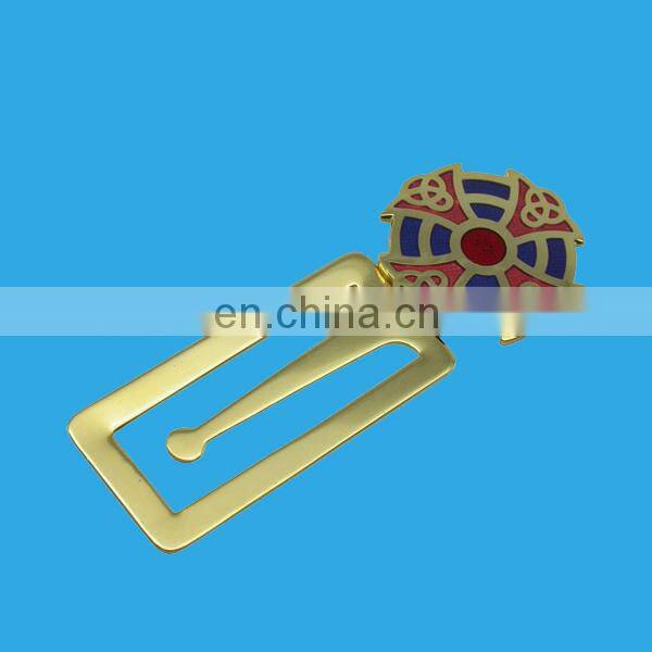 custom made apple shape etched debossed metal bookmark