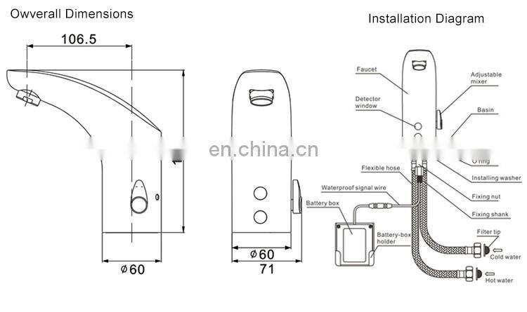 High Sensitivity Wholesale Electric Contemporary Sensor Basin Faucet