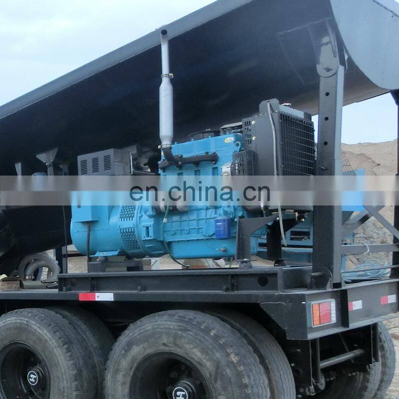 Large gold trommel reverse helix vs highbanker