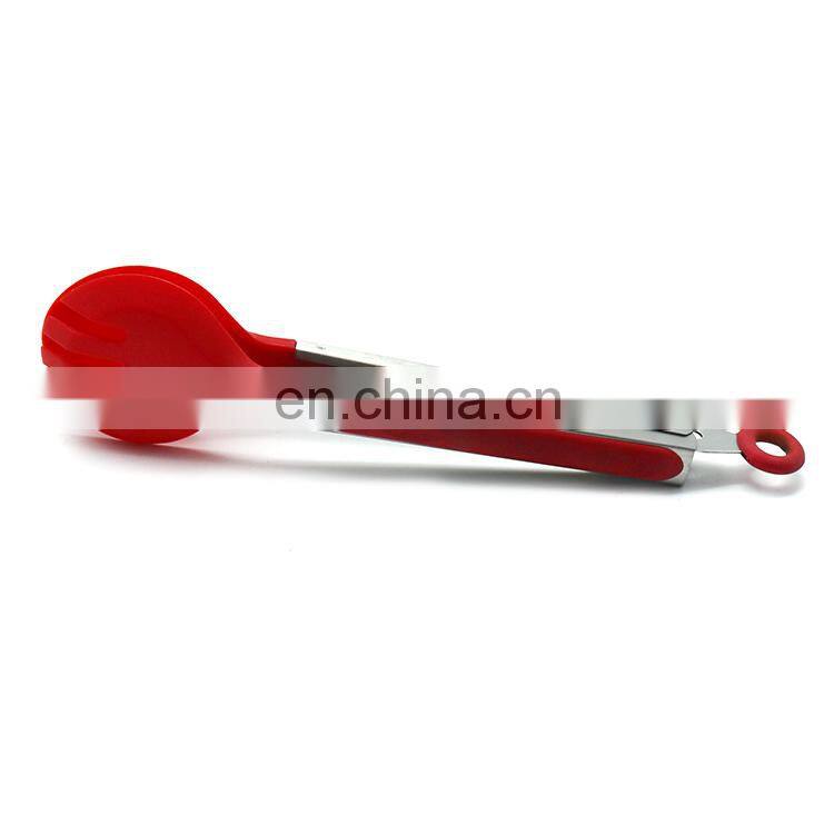 Stainless Steel Kitchen Tongs Cooking Utensils BBQ Silicone Tongs