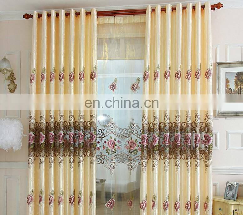 embroidered of home curtain and camouflage fabric blackout curtain