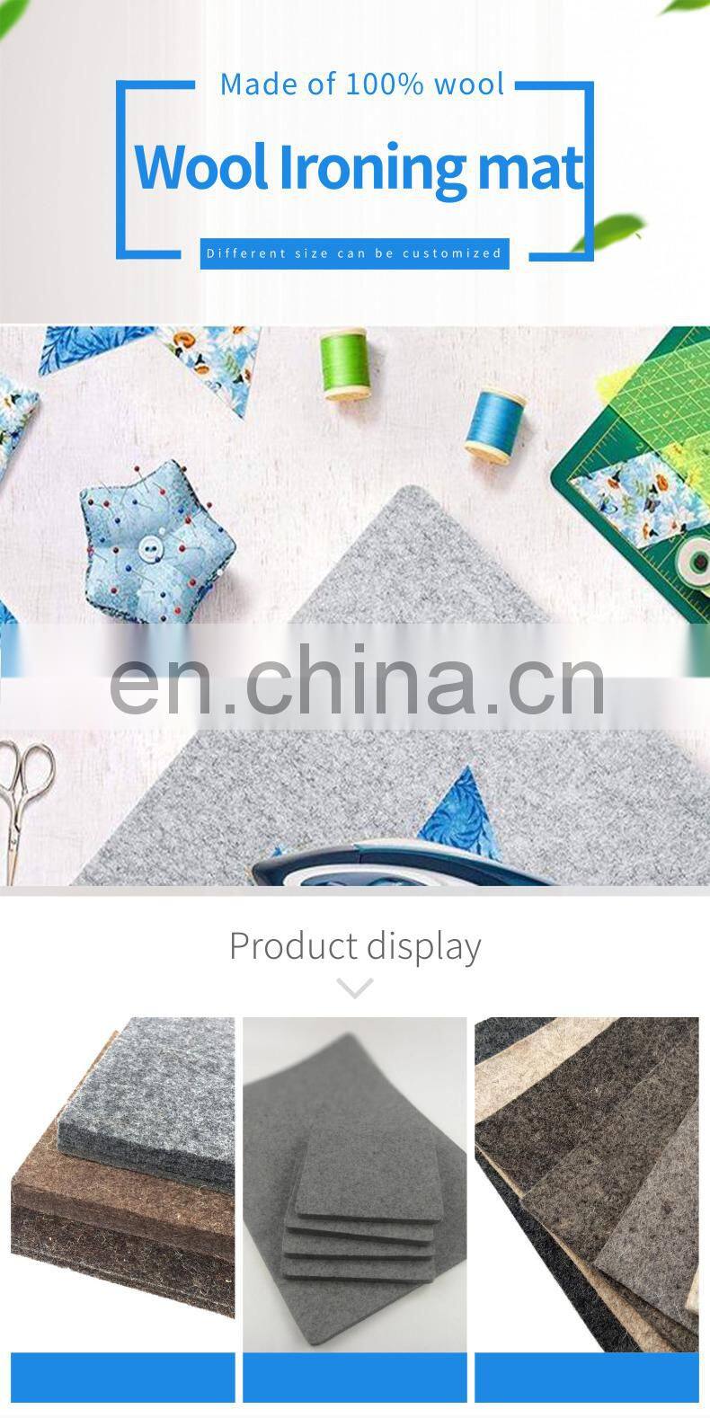 1/2 inch thick eco wool pressing felt sheet ironing mat pad for pieced blocks