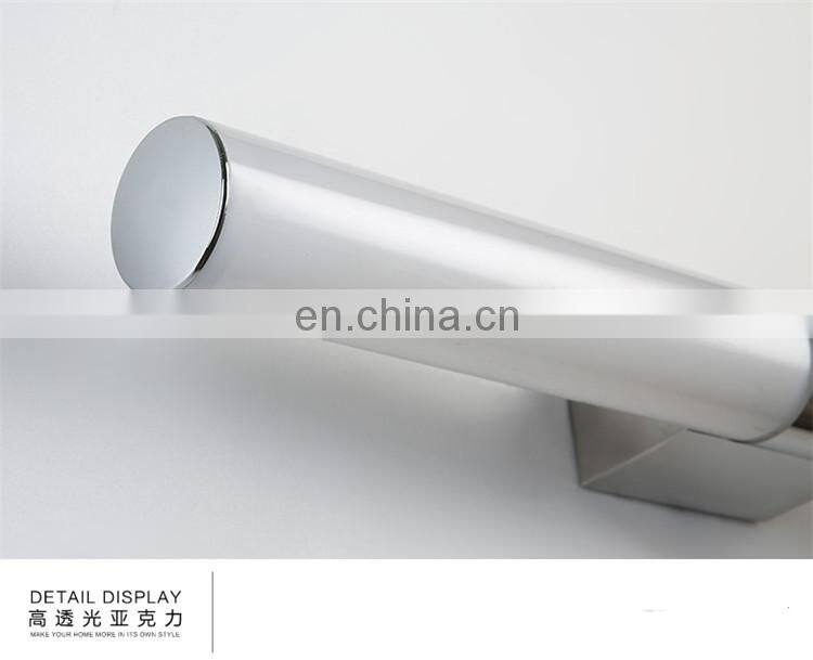 Simple design color-changing acrylic led bathroom mirror light