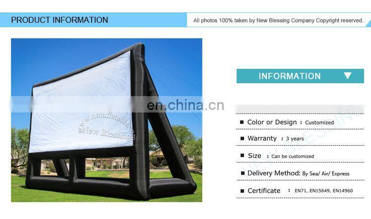 New design air floating billboard inflatable display screen on water/land
