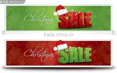 Merry Christmas banner flag for outdoor decoration