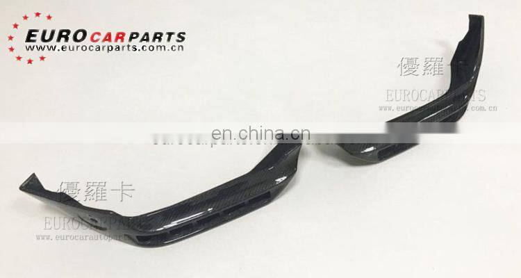 G63 front lip fit for MB G-class W463 G63 G65 ~2017year to G63 B style front lip LED carbon fiber material front side lip