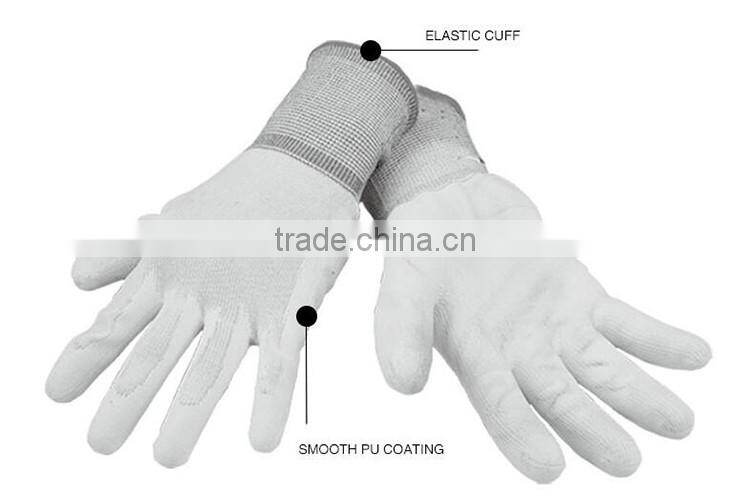 100% nitrile nylon safety work gloves LG064