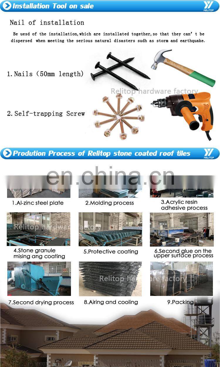 Free Sample Long Span Different Types Shingle Stone Coated Aluminum Metal Roofing Sheet