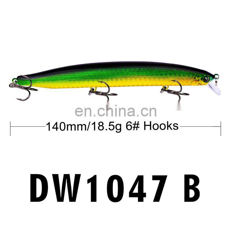 6Color14cmLure bait plastic hard bait superbait18.5gPopa Golden Dragon lure Bait wholesale Suspending jerkbait fishing