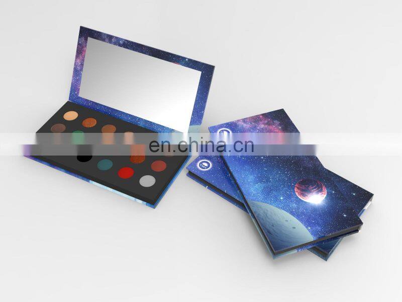 Makeup Your Own Design Shadow Artist Makeup Logo Packaging Pressed Powder Pan Eyeshadow Palette Custom Design