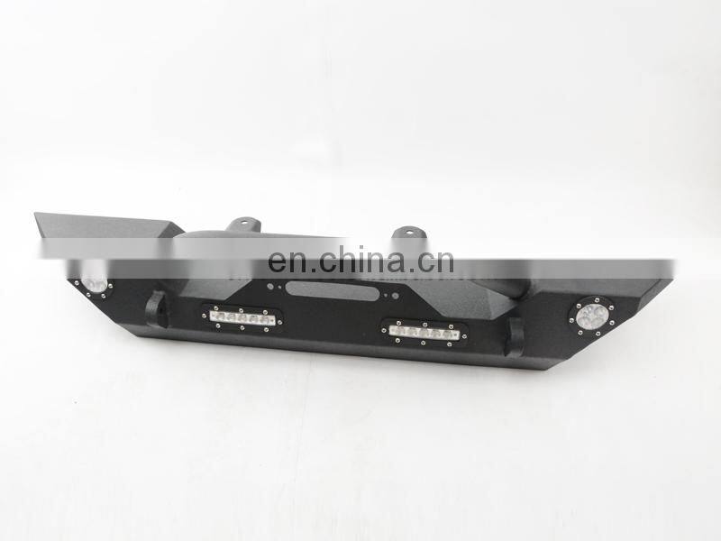 High Quality Steel Front Bumper for Jeep Wrangler JK 07+ Auto bumper With LED light