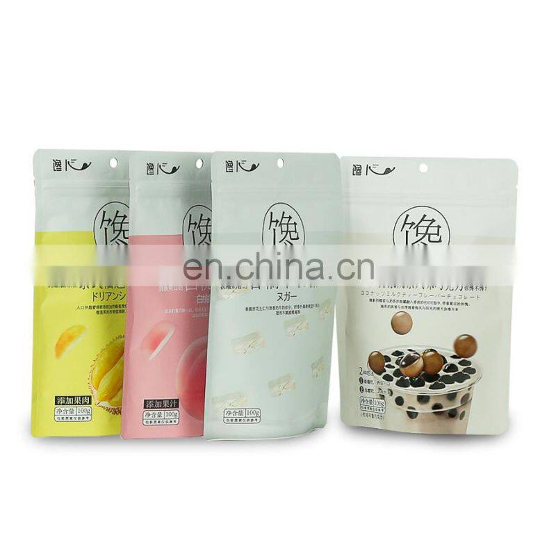 Stand up pouch customied printing snack packaging bag with clean window zipper lock bag dry fruit packaging bag