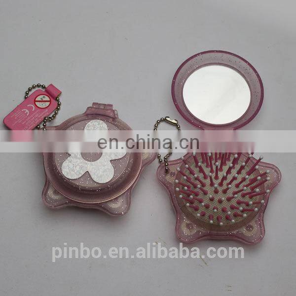 Custom Hair Brush Pop Star Shaped Mirror