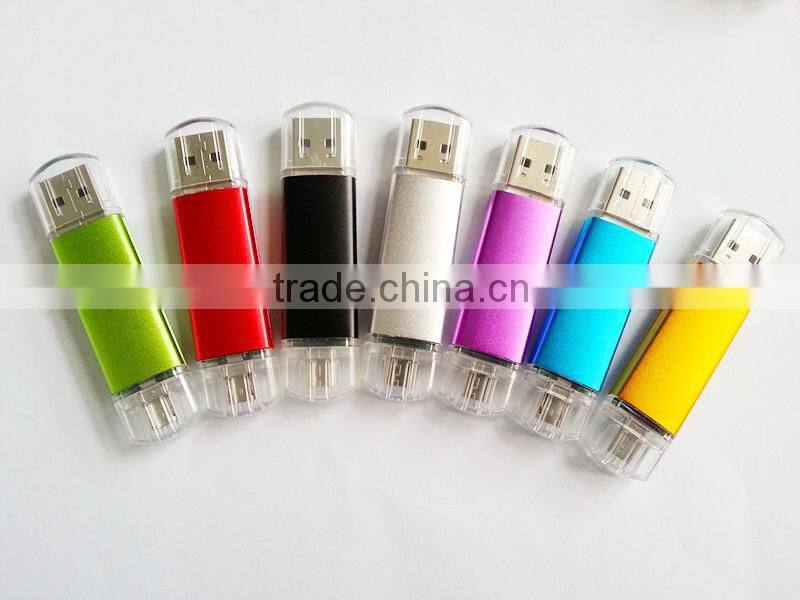 new promotion products smart phone usb flash drive support smart phone computer table PC 16gb