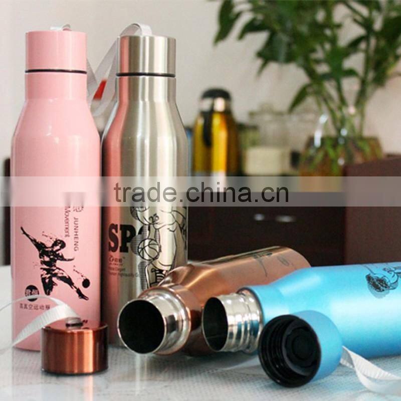 Double wall stainless steel insulated vacuum bottle vacuum bottle medical