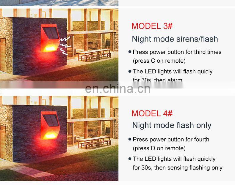 Solar Alarm Lamp Warning Sound 129dB Loud Siren Strobe Farm Orchard Light NEW