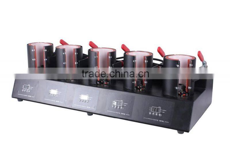 sublimation 5 in 1 combo mug heat press machine,mug heat transfer machine
