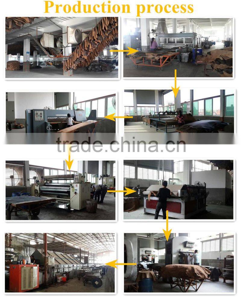 China cow leather tannery making barton print leather for safety shoes
