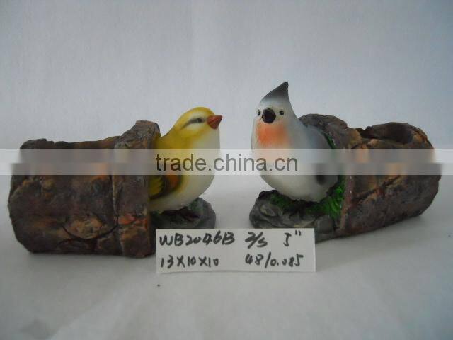 Polyresin Solar powered Bird Figurine Lawn Light & Garden Decoration